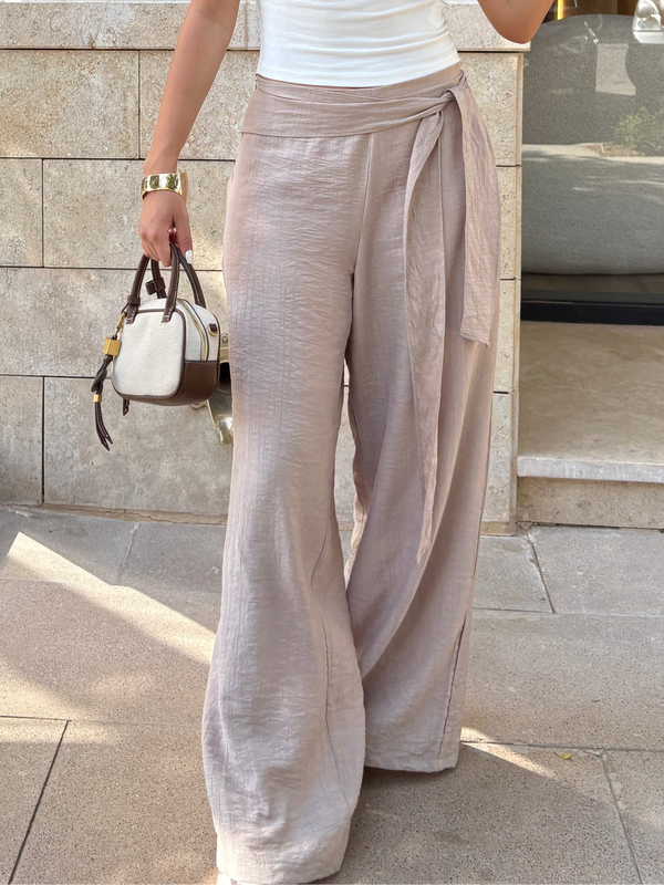 Waist wrap pants