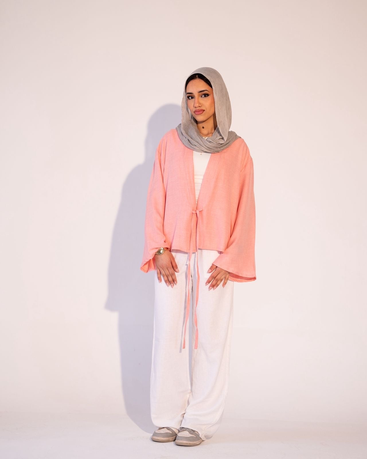 Tie cardigan